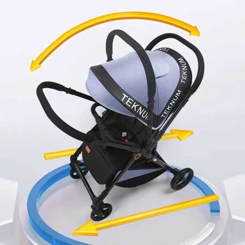 Sitting and tilting stroller portable folding umbrella stroller lightweight baby stroller shock-absorbing stroller Z250319