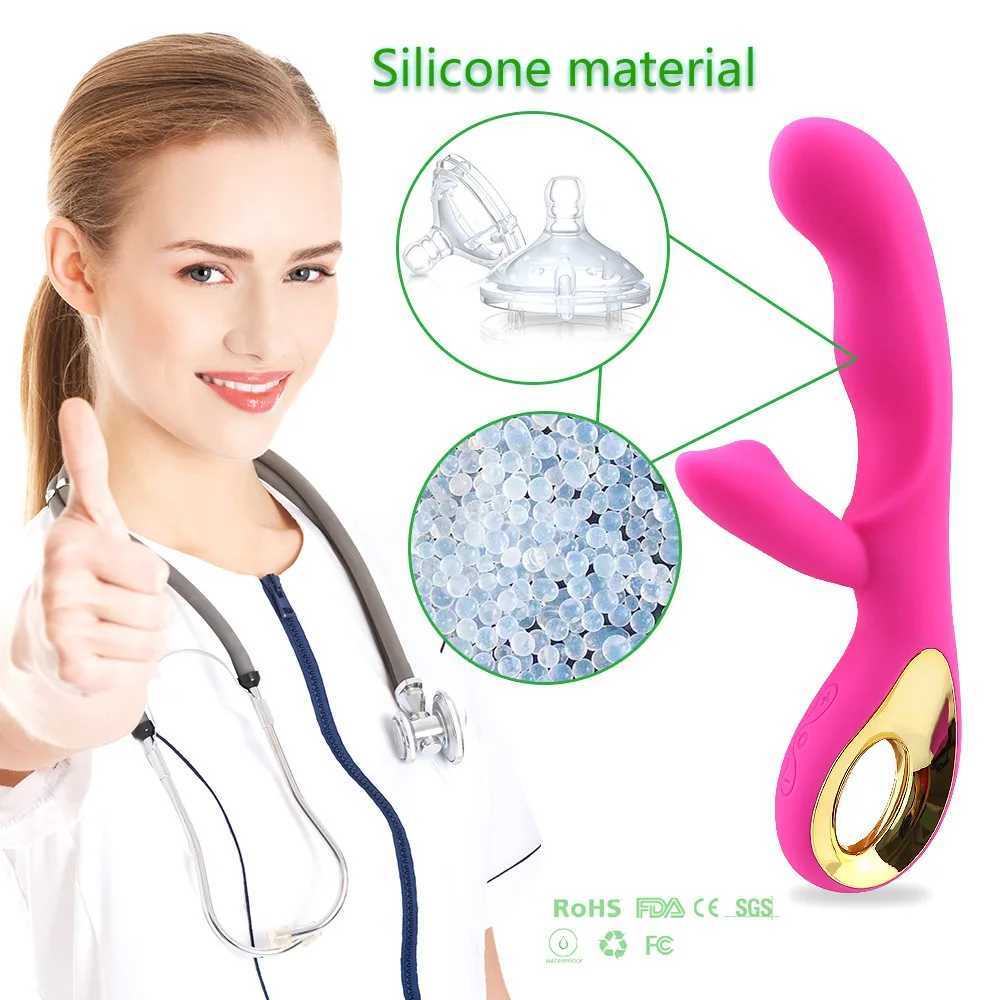 2023 Rabbit Pushing Vibrator Automatic Telesic G-Spot Clitoris Stimulator Female Adult Masturbation Toy W250319