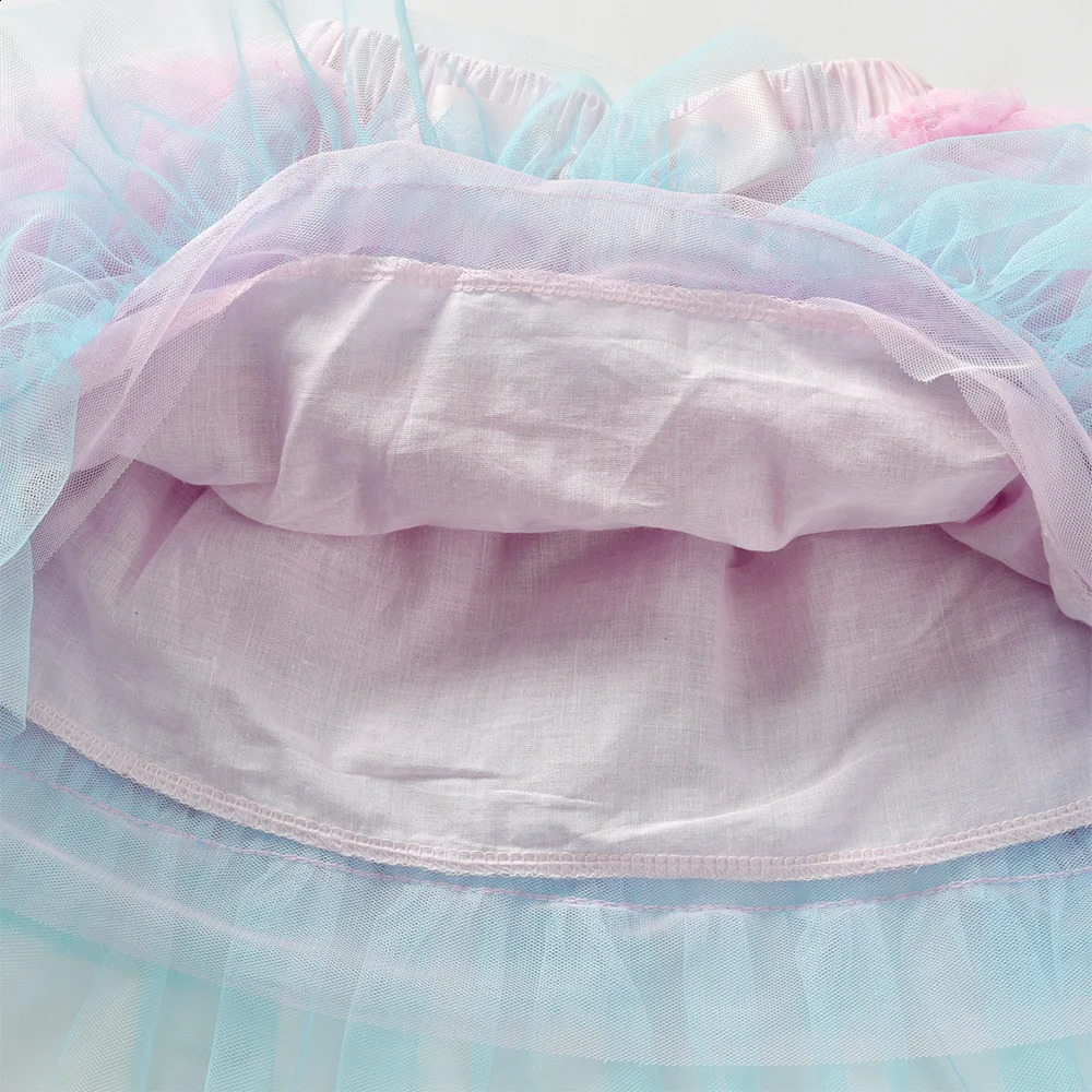 VIKITA Girls Tulle Tutu Skirts Kids Princess Layered Ball Gown Pettiskirt Ballet Dance Party Birthday Cake Sweet Mini Skirt 250319