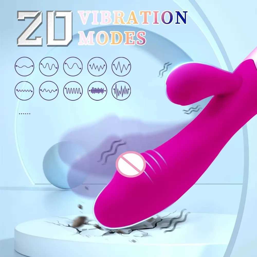 Rabbit Vibrator for Women Vagina G-Spot Nipple Clitoris Stimulus Pushing Telesic Rotating Dildo for Adult Sexy Toy 18+ W250319