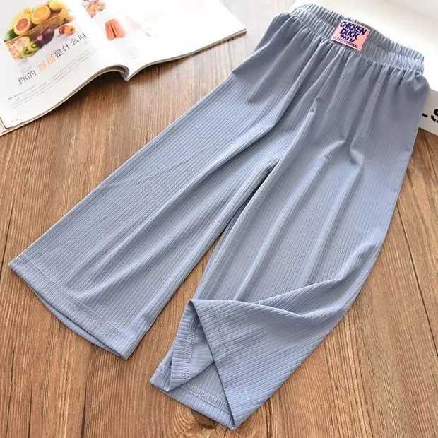 2024 Summer Girls Casual Loose Thin Pant Baby Kids Children Trousers Soft ComfortableT250318