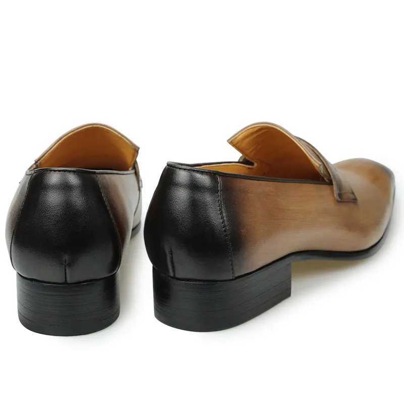 NEW Mens Luxury Loafers Cowhide Wear-resistant and Comfortable Leather Shoes Daily Dress Fi Office Formal Shoes LeatherXJ250319