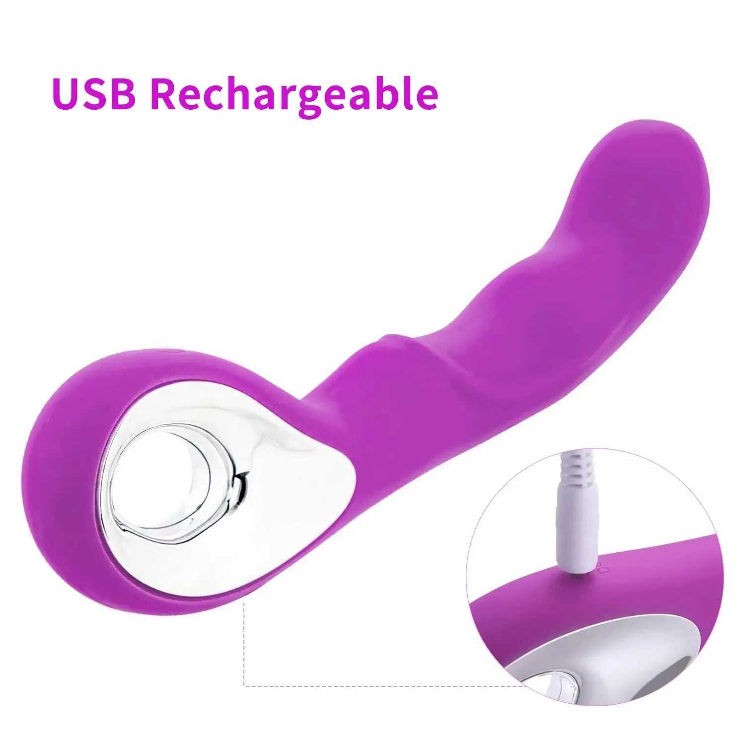 10 modes G-Spot vibrator adult sex toy rechargeable vibrator dildo suitable for female anal and labia sexual stimulation vibration W250319