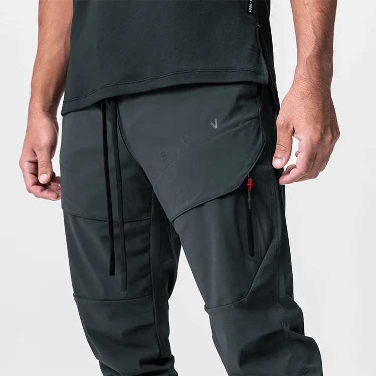 Mens Fashion Casual Pants Gym Fitness Sports Jogging Trousers Streetwear Multi-pocket Cargo Pants Quick Dry Workout Sweatpants X250319