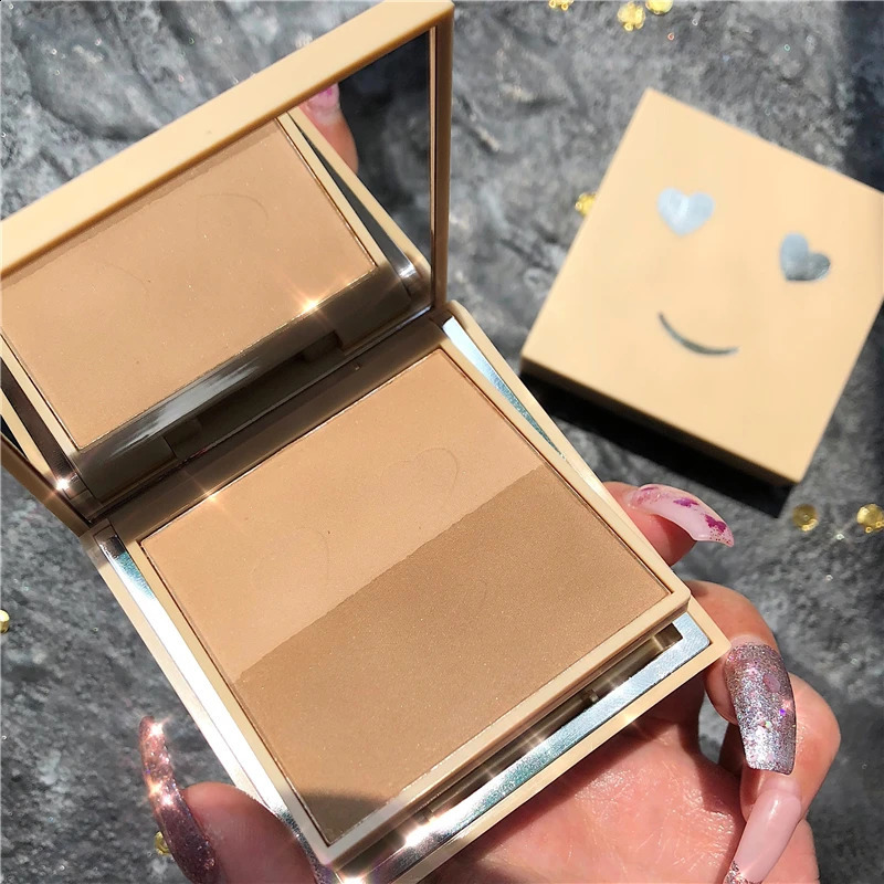 GUICAMI Professional Bronzer Highlighter Powder Face Makeup Palette Contouring Faces Pressed Powder 250314