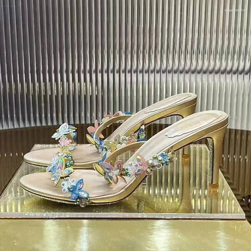 2025 S Fashion Designer Sandals Sexy High Heels Woman Crystal Wer Snake Twine Around Ankle Strap Wedding Shoes Summer Gladiator Women