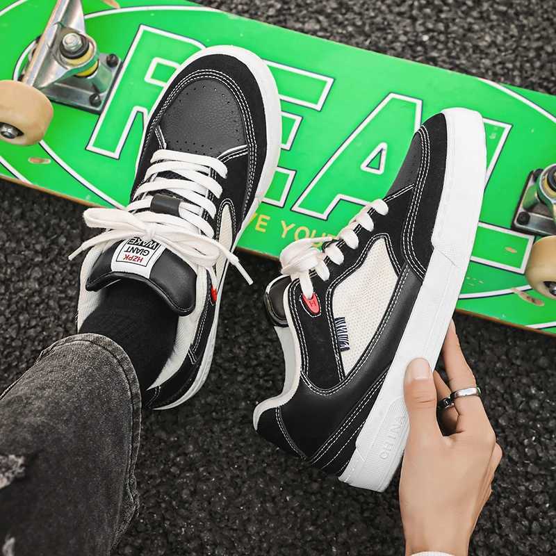 Harajuku Skateboarding Shoes Men Fi Beige Breathable Mens Skate Shoes Casual Man Sneakers hbre shoes Y250318