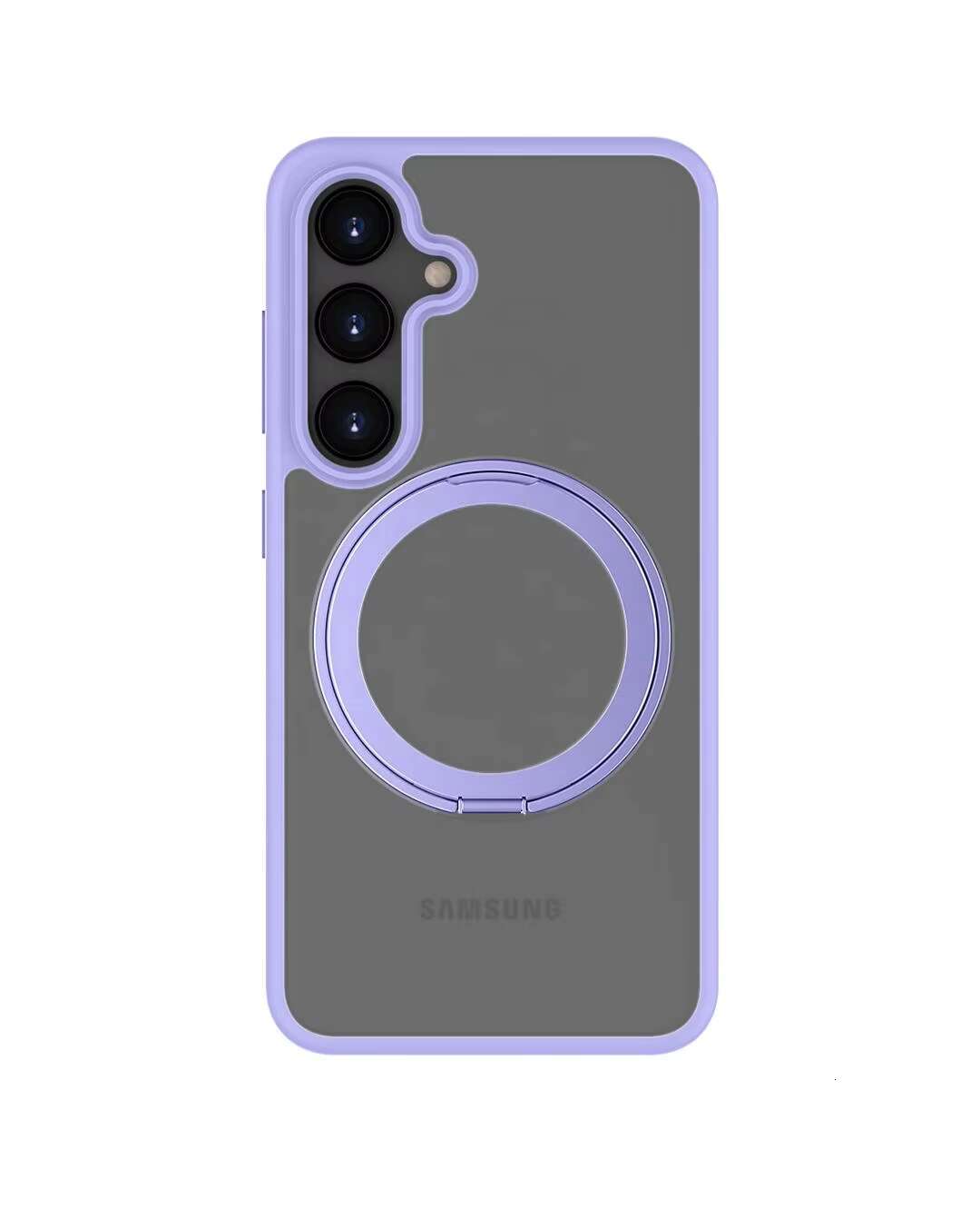 New 360 Rotatable Magnetic Ring With Kickstand for Samsung Galaxy S24 Plus Ultra Phone Case