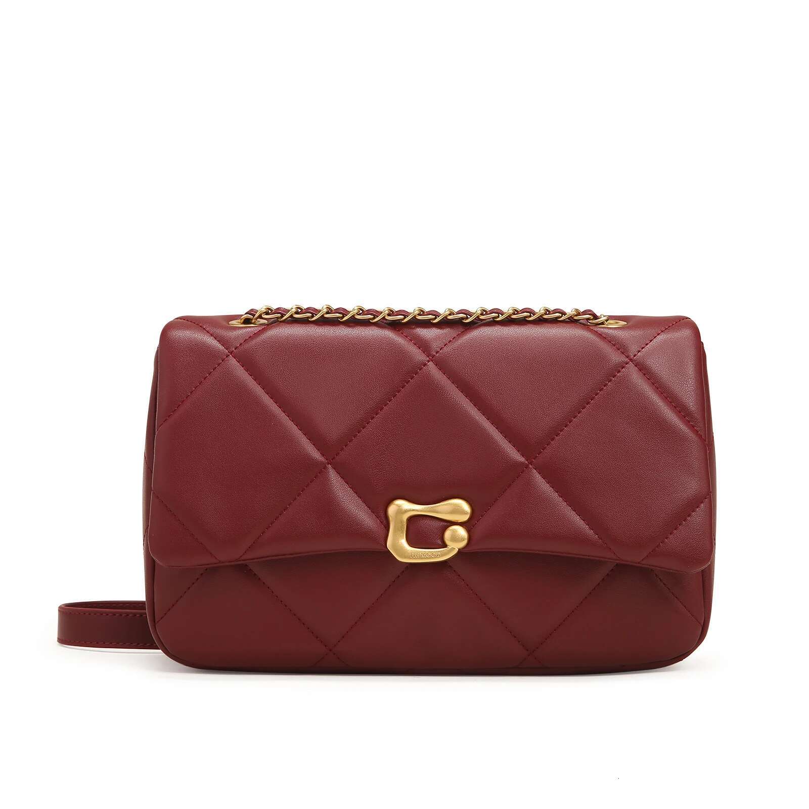 ITAMOOD Genuine Leather Urious Chain Small Square Quilted Original Design Women's Shoulder Bag Fashionable Handbag