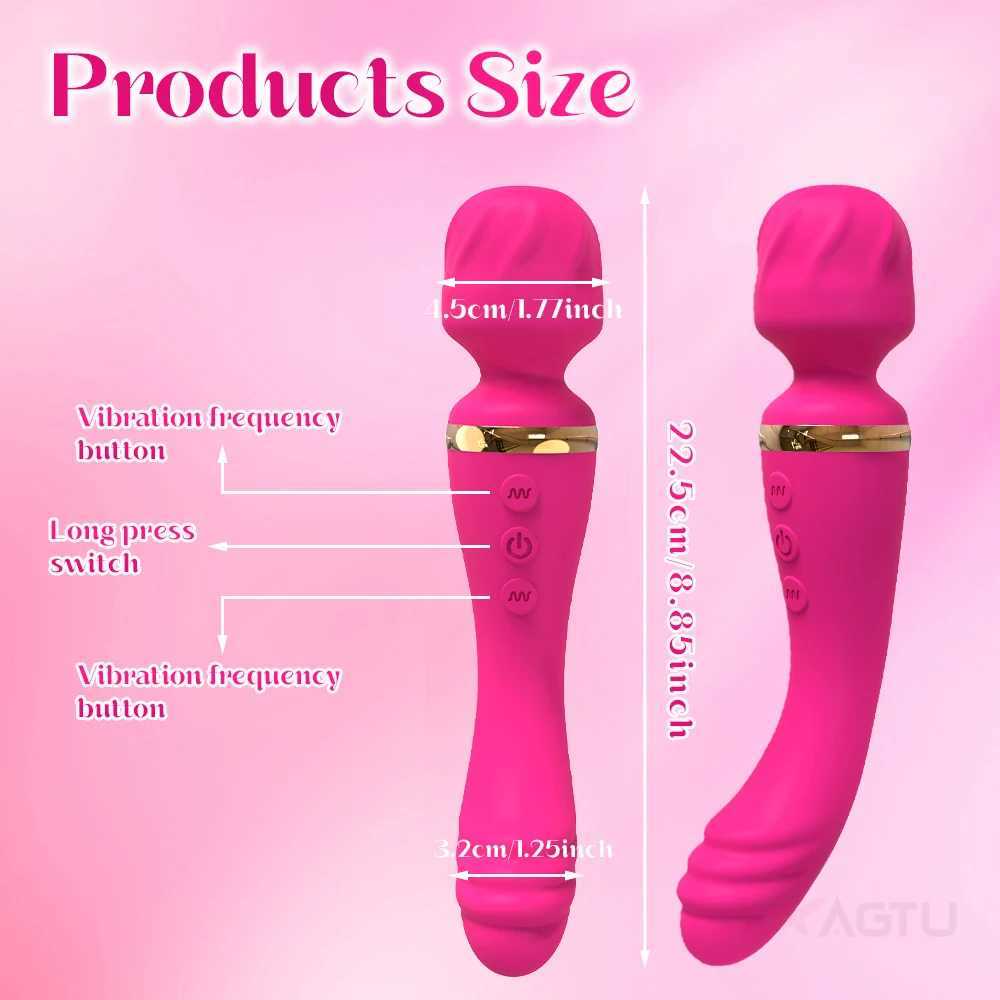 2 Motors AV vibrator female G-spot clitoral stimulator USB charging vaginal massager female sex toy adult product W250319