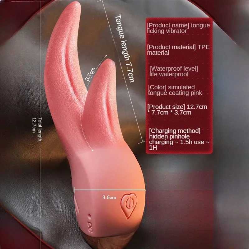 G Spot Clitoris Vagina Anal Tongue Licking Vibrator for Women Female Masturbation Couples Nipple Stimulation Adults Sex Toys W250319