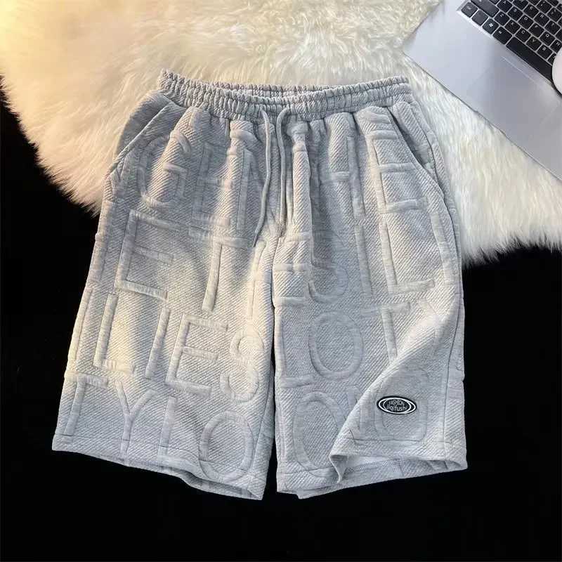 Mens shorts for summer running casual jogging and sports. Letter printed shorts for mens loose and dry beach shorts W250319
