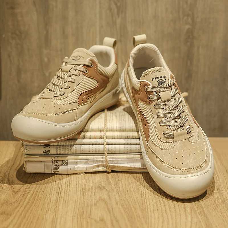 Mens Casual Shoes Corduroy Flat Comfortable Training Shoes Outdoor Trainer Sports Shoes Lightweight Men Walking Footwear Y250318