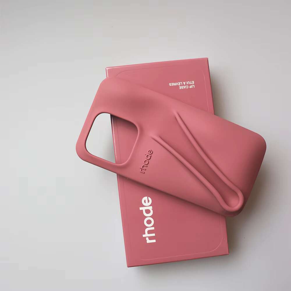 New Fashion Design Gloss Phone Case for iPhone 15 Pro Max 14 13 Rhode 3D Silicone Lip Balm Anti Fall Protect Cover