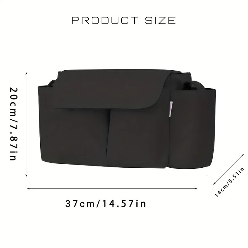 Stroller Organizer Bags Mummy Large Capacity Travel Hanging Bag Bottle Holder Pram Diaper Bags Baby Stroller Accessories 250319