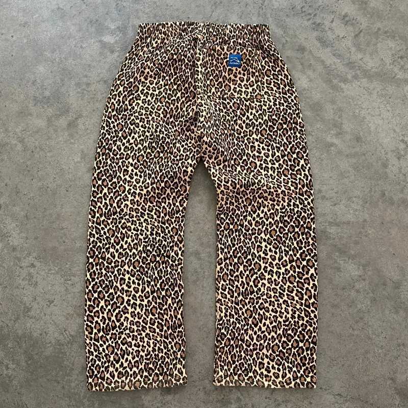Y2K Trendy Camo Man Pants Gothic Retro Branch Camouflage Unisex Streetwear American Style High Street Loose Straight Sweatpants X250319