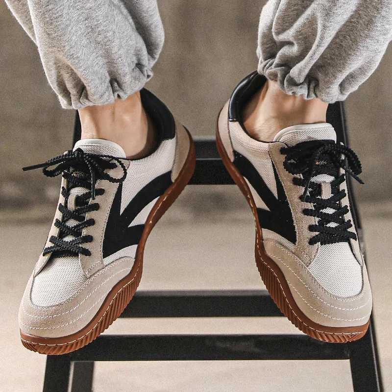 Spring New Breathable Mens Shoes Soft Sole Lightweight Mesh All Match Mens Shoes Fashion Sports Casual Mens Shoes Z250319