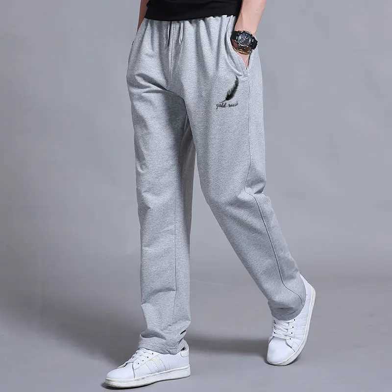 Autumn Winter Fashion Harajuku All Match Trousers Men Loose Straight Leg Sports Pants Plus Velvet Casual Mens Pants Sweatpants X250319