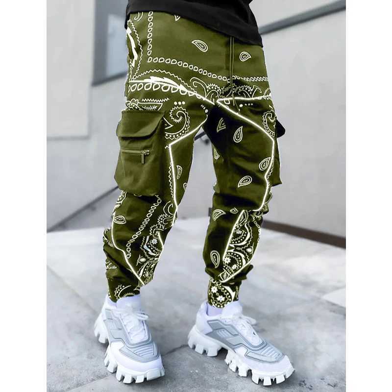 Hip Hop Printing Pants Men Trousers Fashion Streetwear Sweatpants for Men Joggers High Street Loose Cargo Pants Men X250319