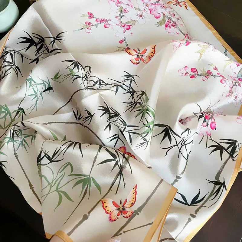 70 Silk Scarf 100% Mberry Silk Scarf Warm Collar Best Gift X250319