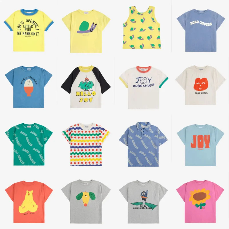 2025 BC spring Summer boys cartoon girls printed short sleeve T-shirt vest 250319