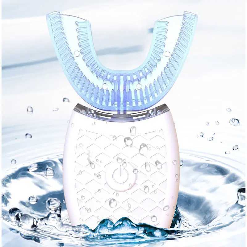 Sonic electric toothbrush teeth cleaning ultrasonic teeth brush ultrasonic 360 degree teeth brush automatic U-shaped silicone M250319