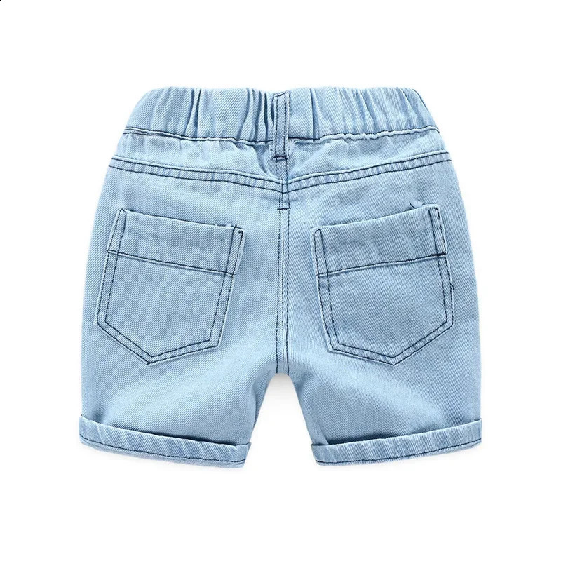 4-9 Years Children Shorts Toddler Kids Short Pant Summer Cotton Denim Boys Beach Shorts Leisure Capris Baby Clothing KF553 250319