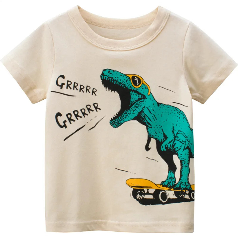 OLEKID 2025 Summer Children Boys Clothing Printed Cartoon Boys T-Shirts 2-8 Years Kids Baby Boy Tops Short Sleeve Toddler Tees 250319