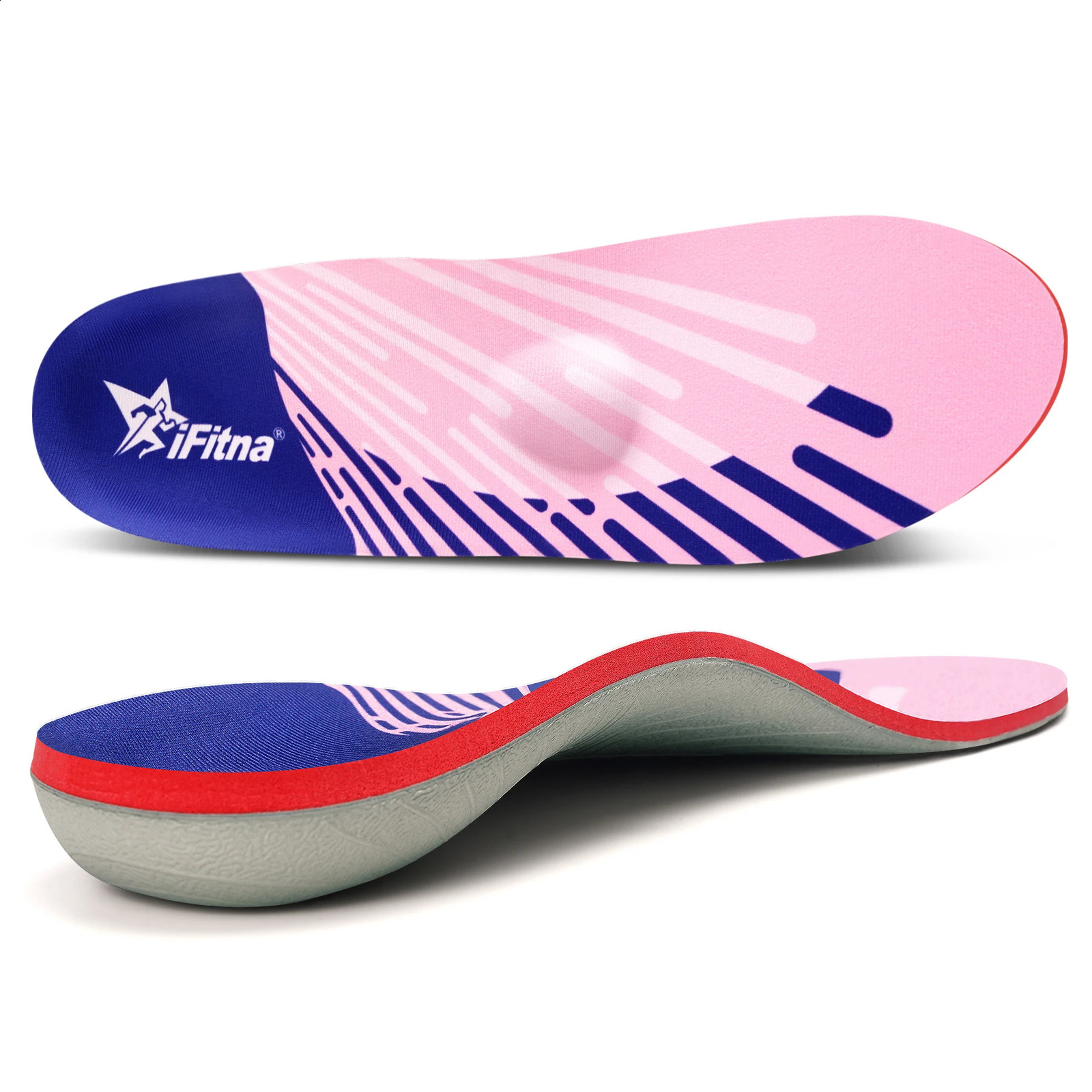 iFitna Plantar Fasciitis Metatarsal Pain Relief Orthopedic Insole Flat Feet Men Wome Standing All Day High Arch Support Insert 250319