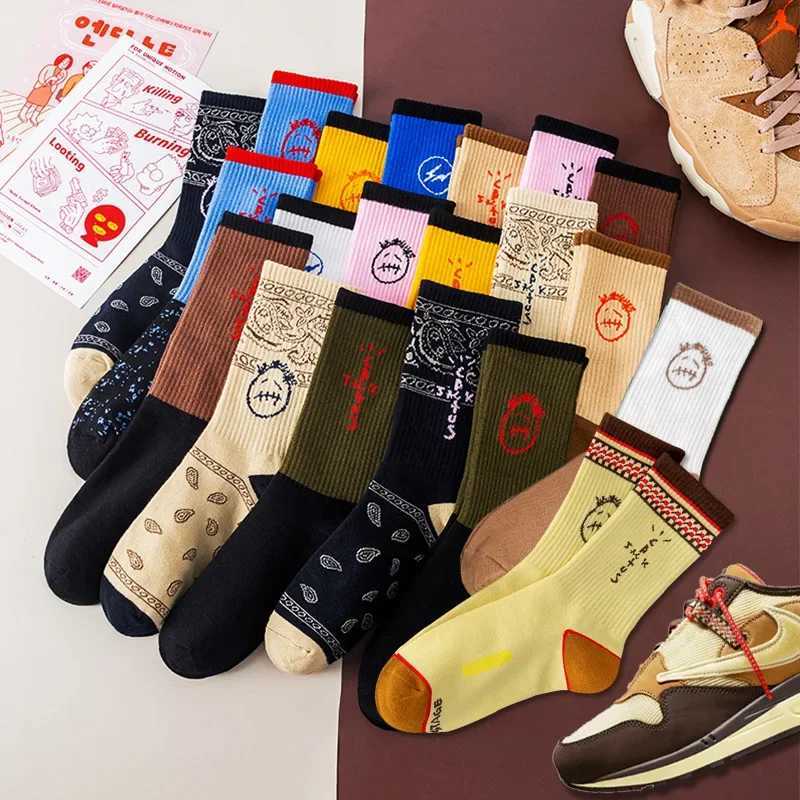 New SOCKS for Men Hip-hop Street Skateboard Skate Crew SOCKS Luxury Fashion Black Funny Mens Gifts Sock X250319