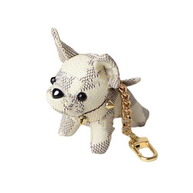 Keychains Lanyards Personalized Trend Mini Dog Bulldog Car Keychain Bag Pendant French Fighting H250318