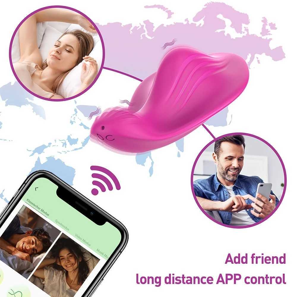 Wearable vibrator sex toy suitable for women with 9 modes powerful functions two-point stimulation personal massage rechargeable couple sex toy W25031