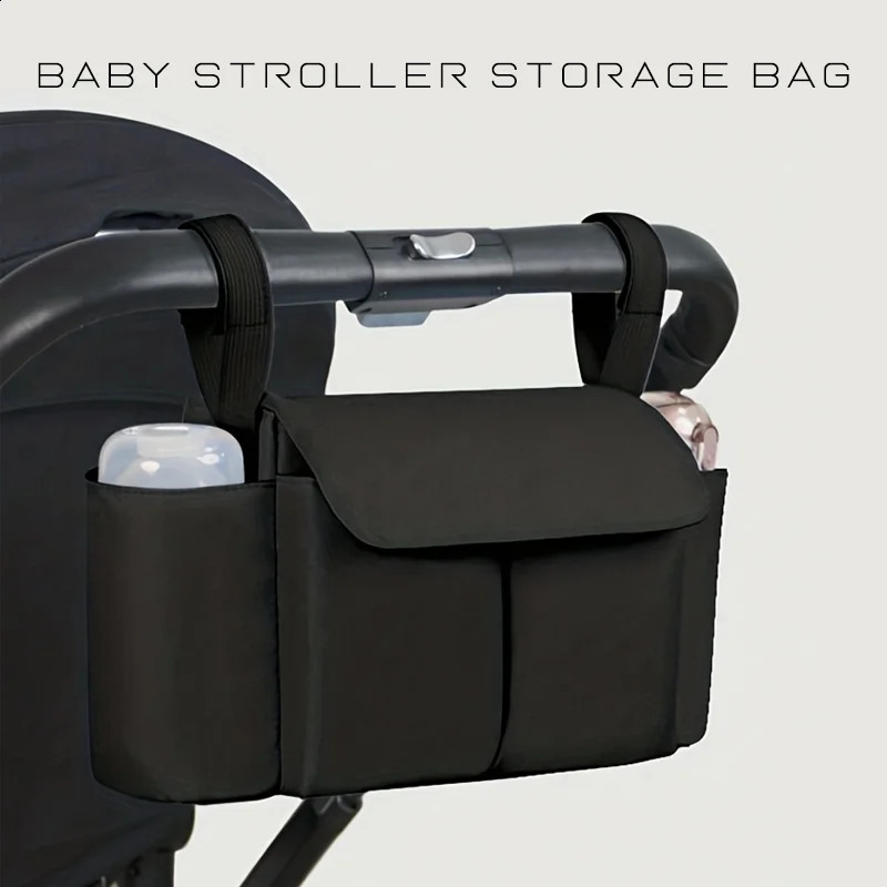Stroller Organizer Bags Mummy Large Capacity Travel Hanging Bag Bottle Holder Pram Diaper Bags Baby Stroller Accessories 250319