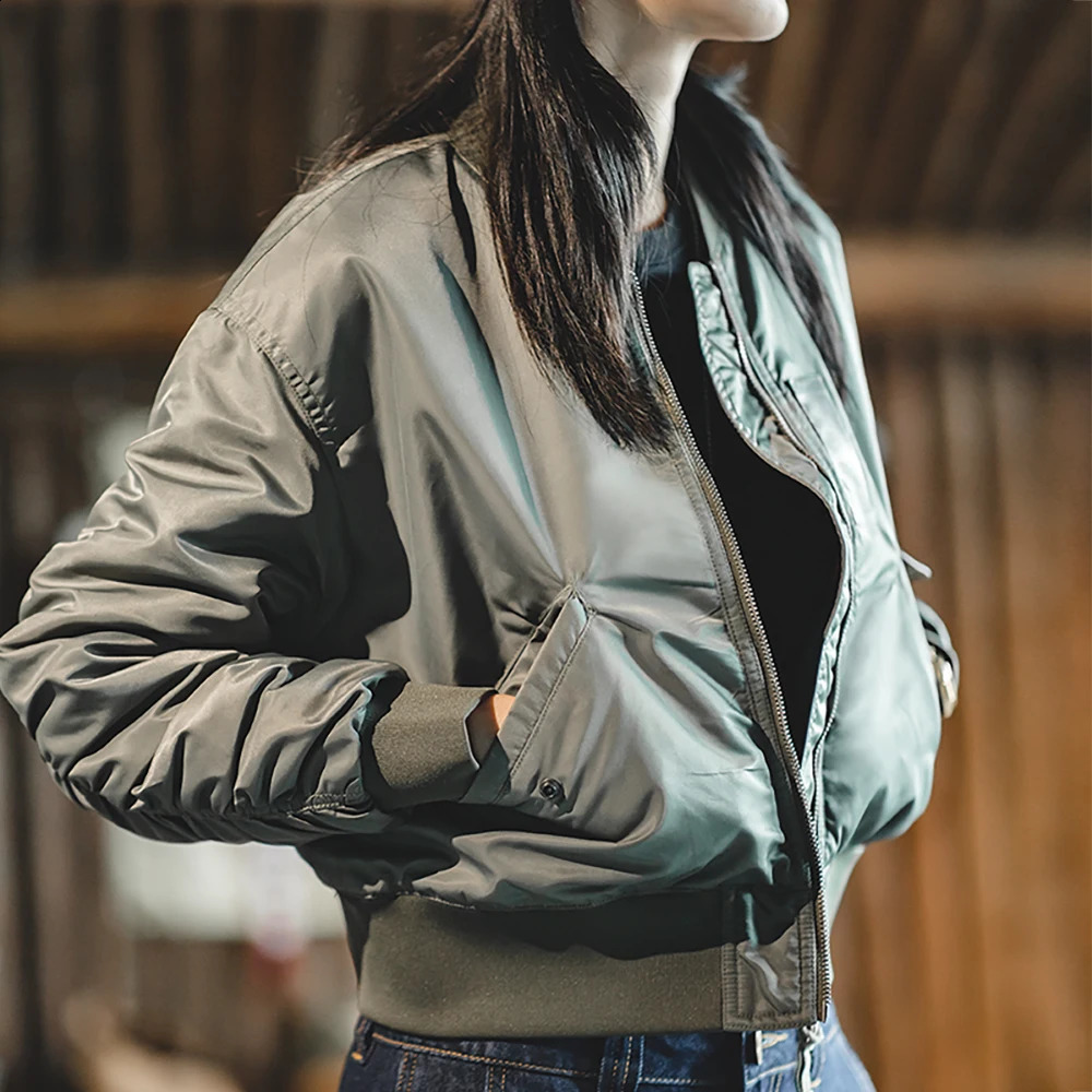 Maden womens autumn and winter thick jacket windproof baseball cotton casual top 250317