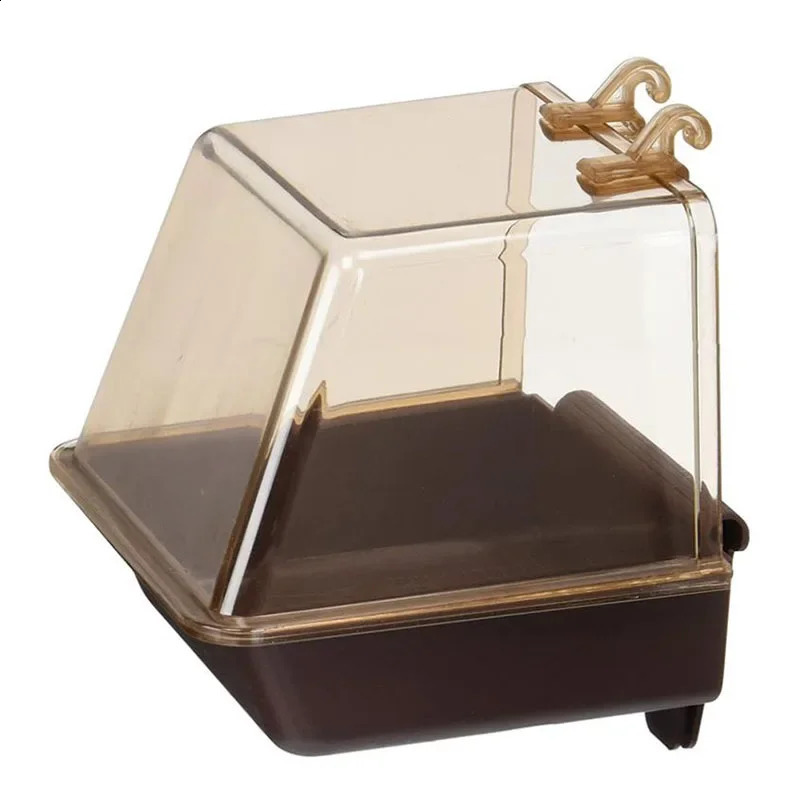Big pet bird bathtub shower box easy to install water bowl cage parrot suitable for small birds Budgerigar Lovebirds Canary 250318