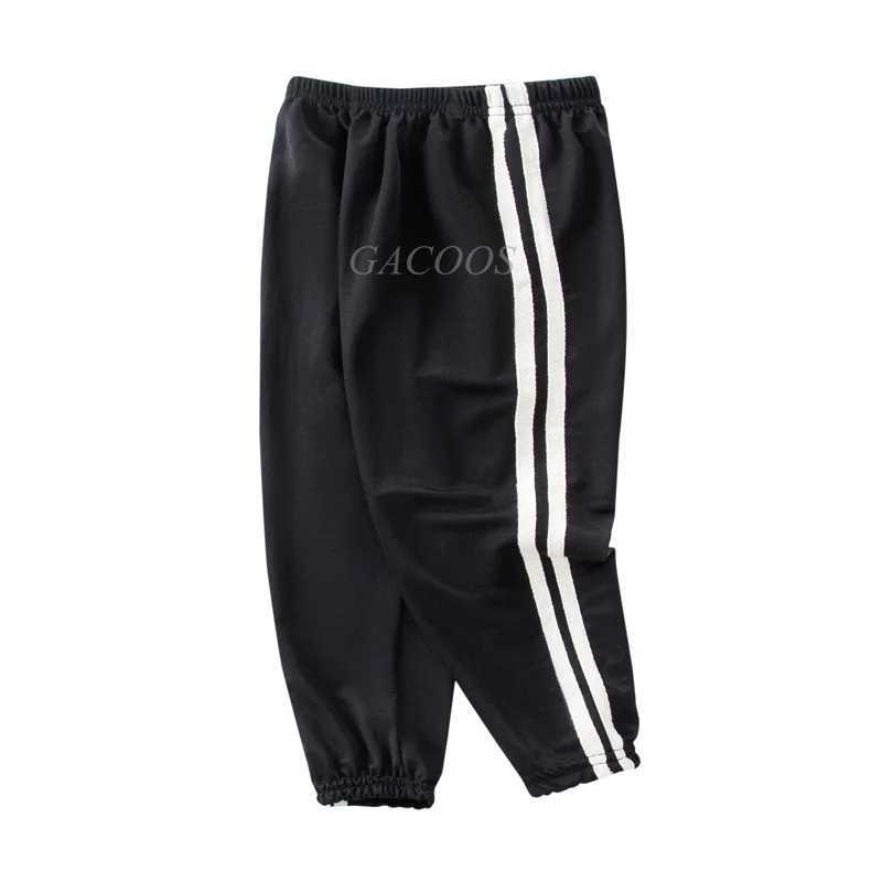 Children Trousers For Boys Girls Cotton Linen Elastic Waist Solid Color Summer Mosquito Pants Kids Clothing Long Pants 100-150cmT250318