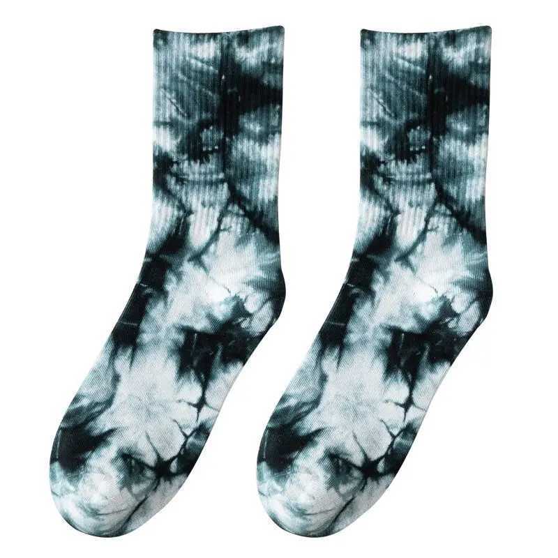 Tie dye Socks European and American Street Ins Hip Hop Trendy Brand Couple Socks Tube Sports Cotton Socks Long Socks X250319