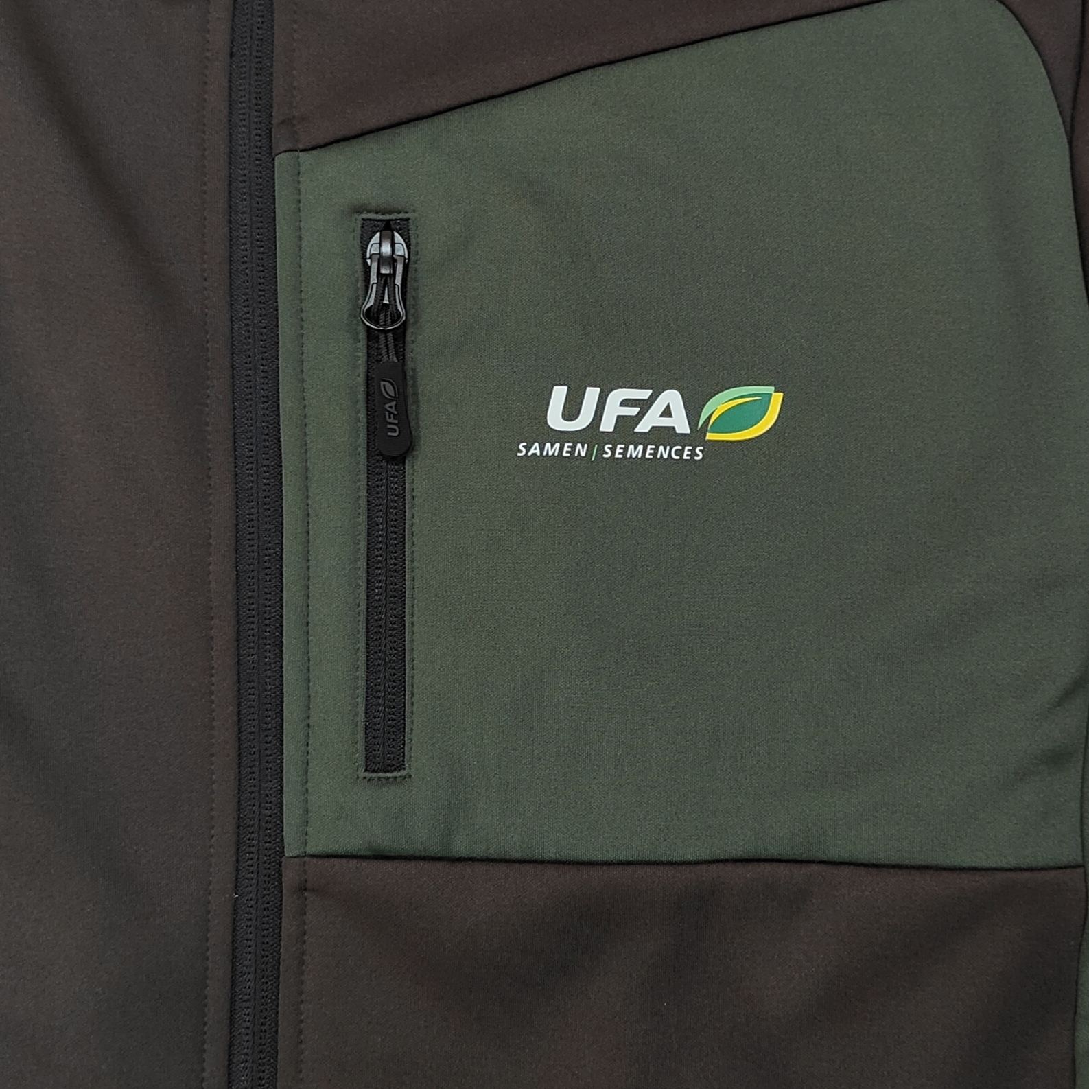 Mens' Black Track Jacket UFA Training Jacket Sportswear Football Team Active Suit Polar Fleece Lining Full Zip Closure