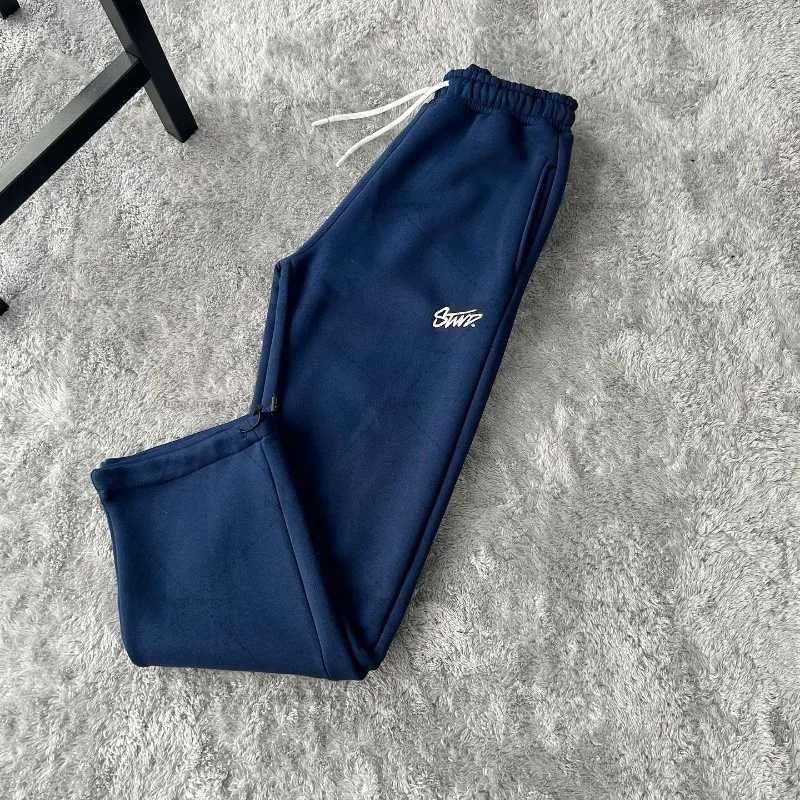 American Classic Fashion Brand Clothing Personalized Letter Embroidery Wide-leg Pants Fashionable Retro Casual Sports Pants X250319