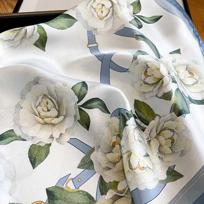 Home>Products>Scarves>100% Silk Ribbon>Wen Square Scarf Packaging Mberry Spring Fashion High Quality Headscarf Shawl X250319