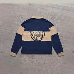 Spring letter fashion trend street embroidery unisex color blocked sports hoodie