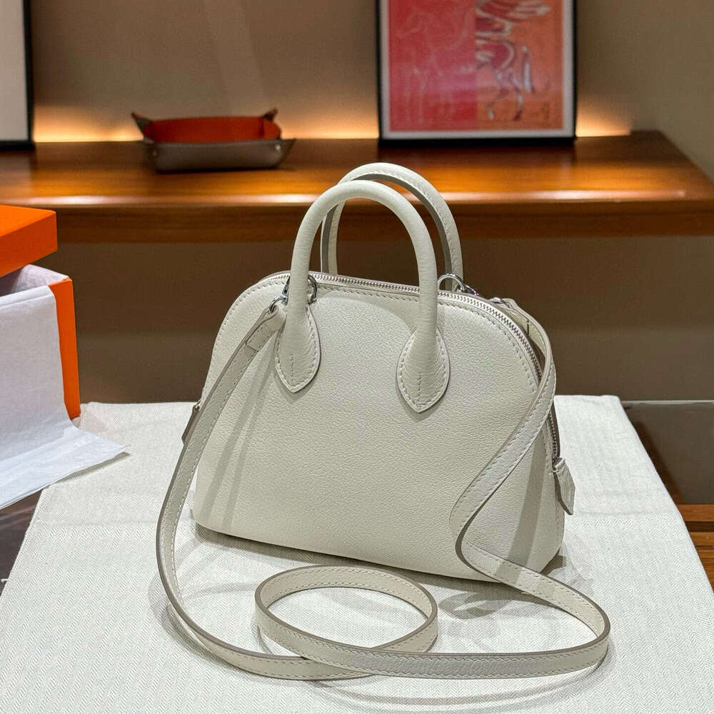New Mini Genuine Leather Goat Pattern Bowg Shell With High Quality And Exquisite Commuter Single Shoulder Crossbody Small Bag