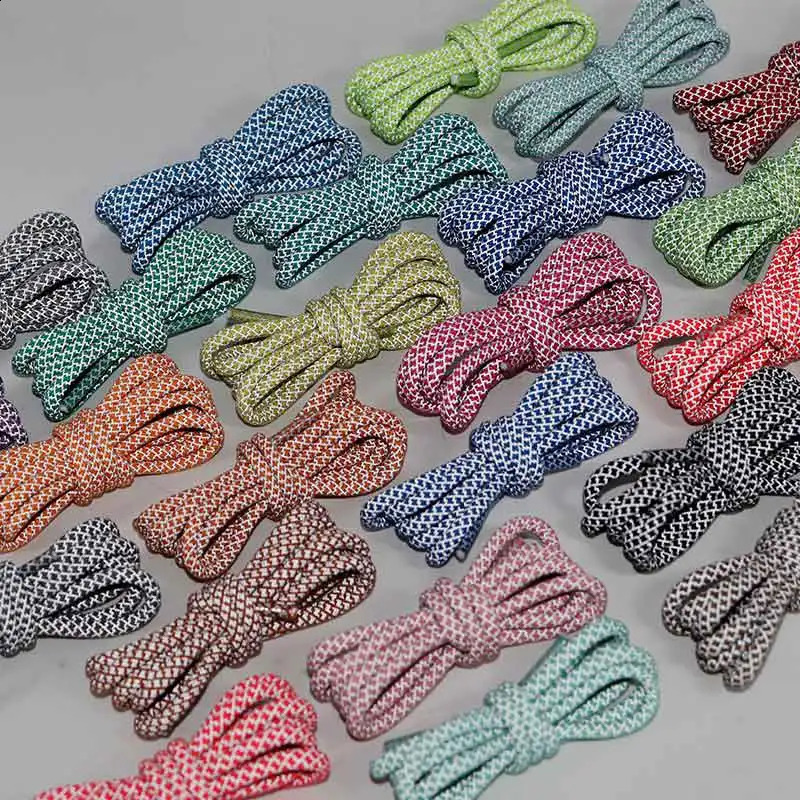 Coolstring 60-200CM Length Selectable Children Size Lacet 4.5MM Light Reflective Rope Kids Fashion Shoe Accessory Wholesale 250319