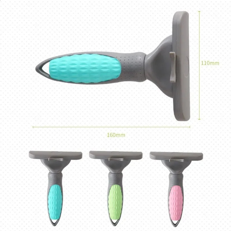 Multi functional pet grooming brush Rake comb for doublesided peeling and dispensing underwear dogs cats ultra wide blue 250318
