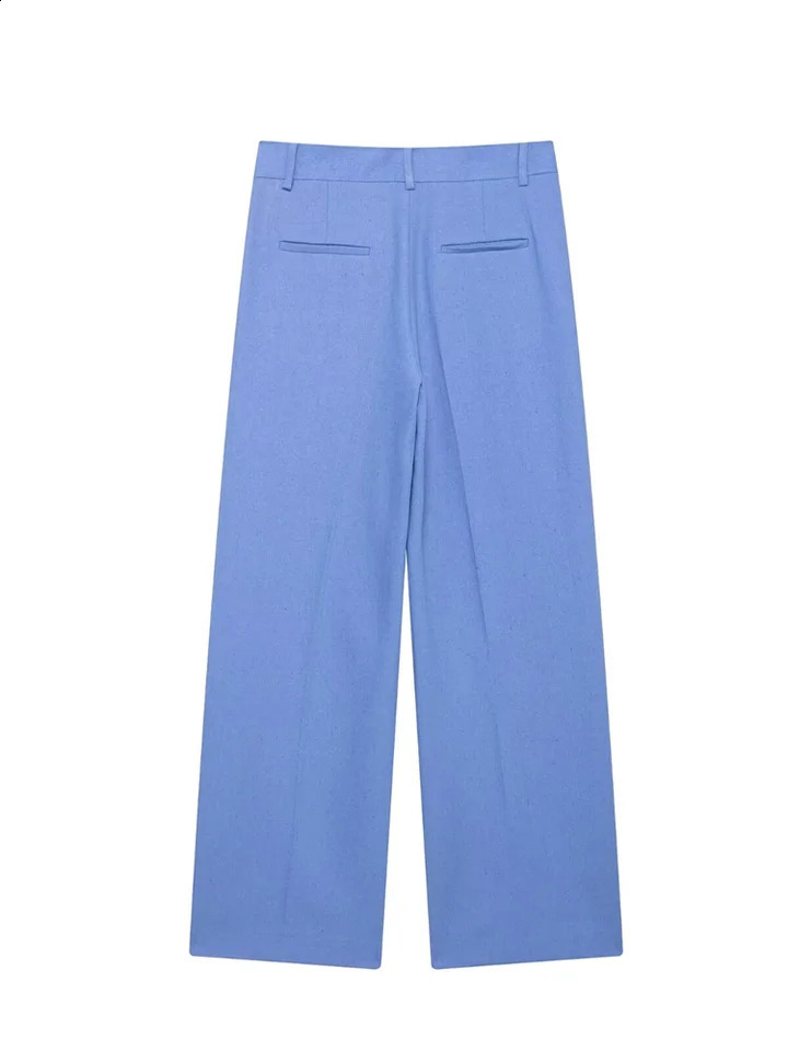 Pair the RARA womens lapel button jacket with matching Trouser set to create a fashionable and professional style 250318