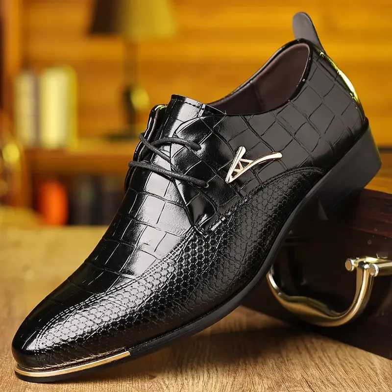 Mens leather shoes black soft leather sole spring/summer B mens formal business attire size 38-48XJ250319