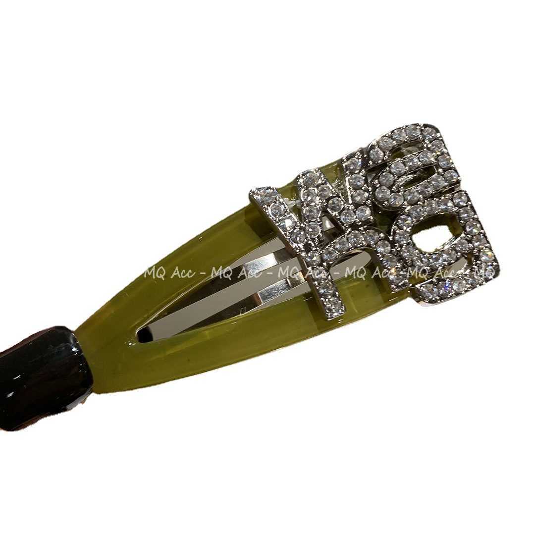 Hair Clips Barrettes Wangs Jelly Colored Hair Clip Small Fragrance Style Diamond Studded Broken Autumn and Winter Bangs Side High-end H250318