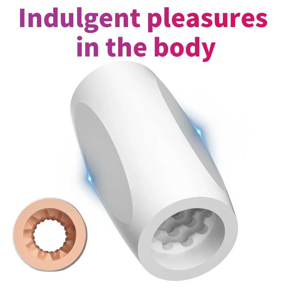 Soft Male Masturbation Cup Vaginal Portable Masturbator Stimulating Penis Massager Male Glans Sports Oral Sex Toy Male Adult ProductsXJ250319