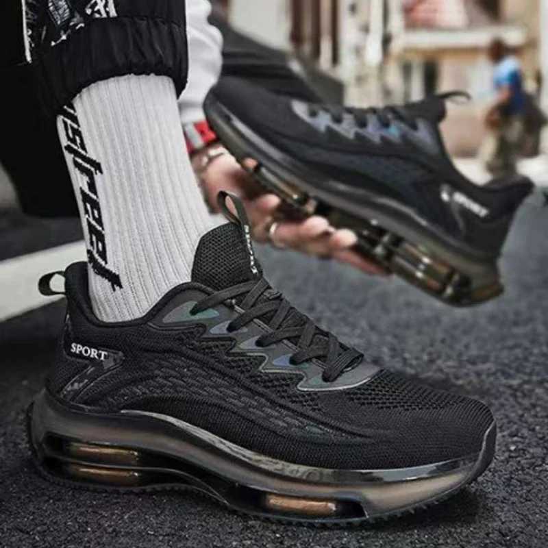 Outdoor Mens Casual Sneakers Chunky Running Shoes Fashion Men Shoes Mesh Breathable Basketball Shoes Non Slip Shock Tennis Shoe Z250319