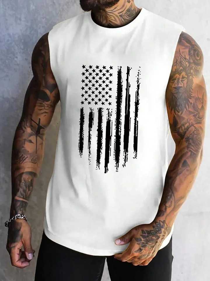Summer Daily Exercise Mens Tank Top Outdoor Sports Running Fitness Mens Sleeveless T-shirt City Street Mens Tank Top 3D PrintingT250318